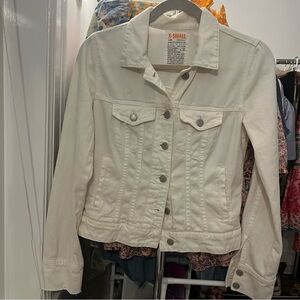 J. Crew White Denim Jacket